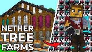 Nether Tree Farms in my Forever World - Ep90