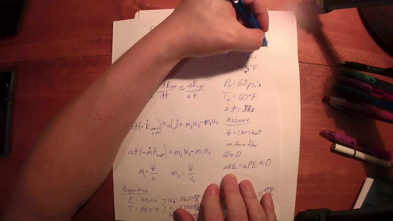 Thermodynamics Lecture 13 example problem 2 - YouTube