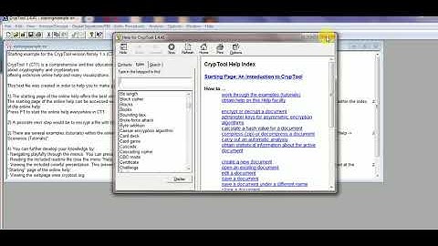 CS(1)-COMPUTER SECURITY CRYPTOOL EXPLORATION