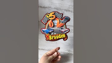 Layered cake topper #caketoppertutorial #caketopper  #cricutanz #cricut #cricutmade #tutorial