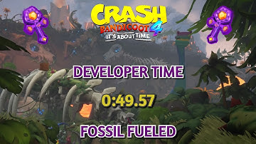 (FWR) Crash 4 Developer Times: Fossil Fueled In 0:49.57