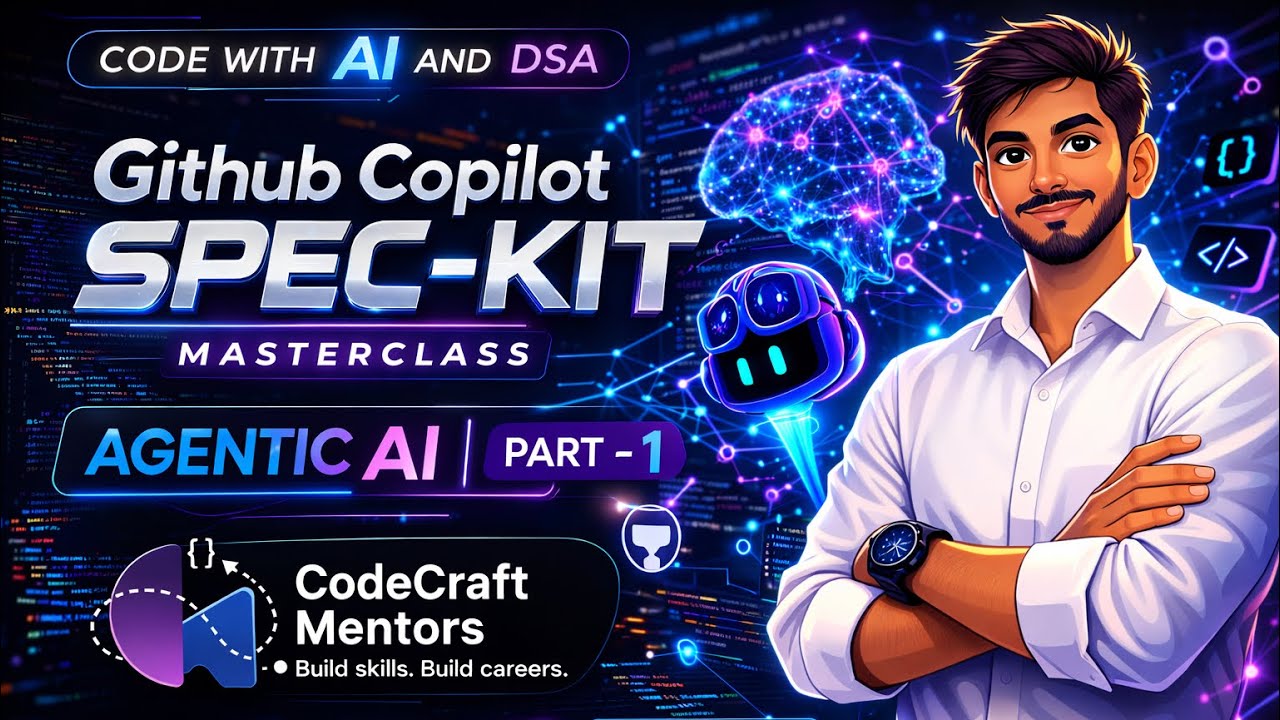 Agentic AI & Intro to SPEC-KIT | Part 1 | Code Craft Mentors - YouTube