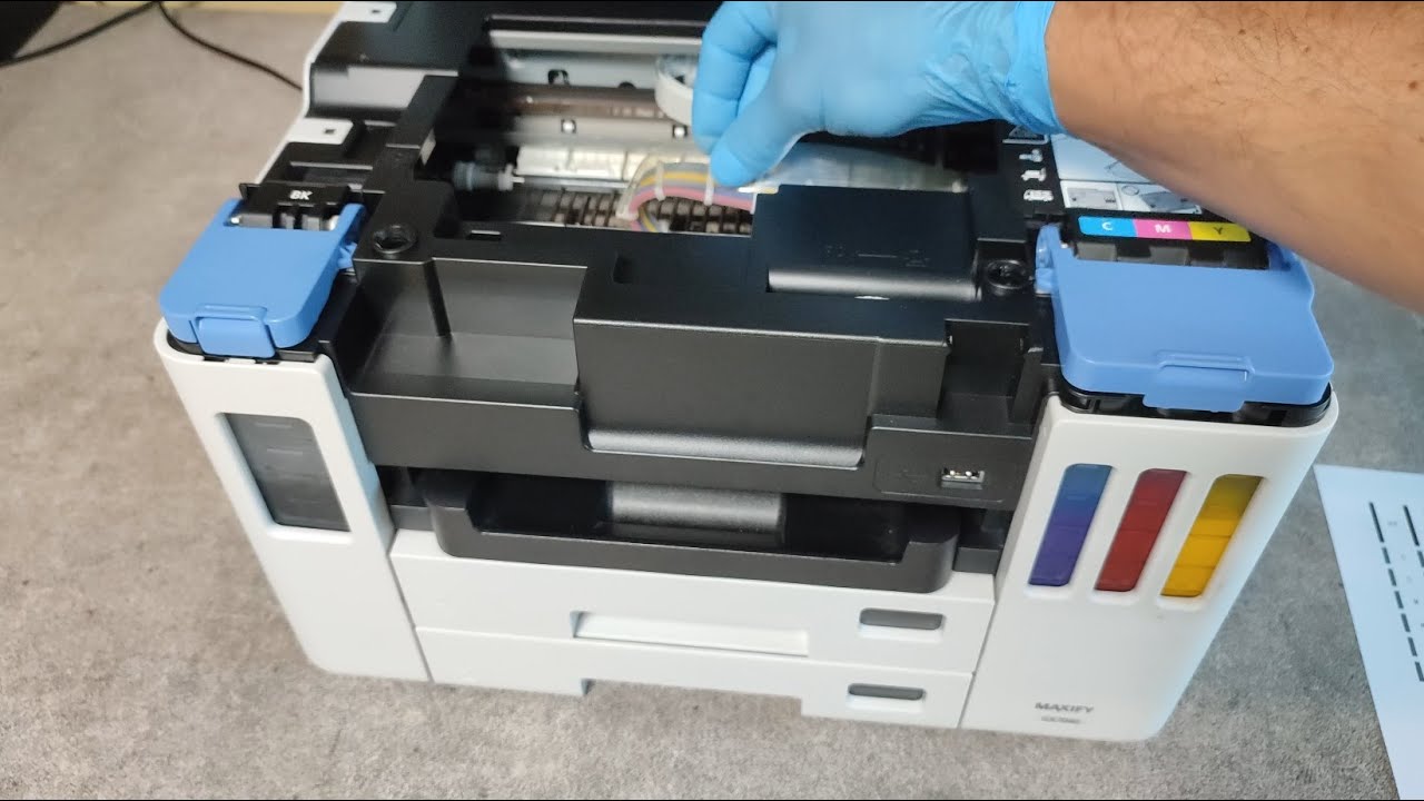 HOW TO CLEAN THE PRINTHEAD ON CANON MAXIFY GX7020, GX7021, GX7040, GX7050, GX7060, GX7070