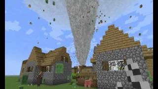 TORNADO IN MINECRAFT OMG !!!!!