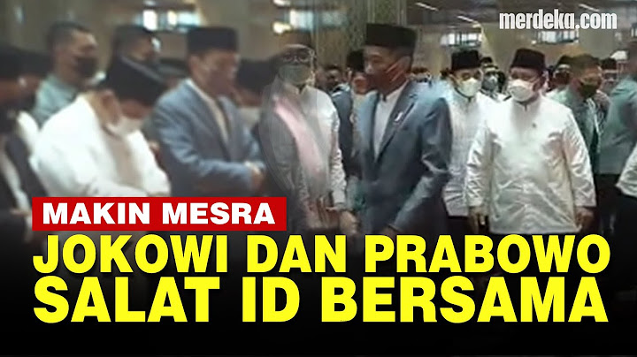 Rayakan Idul Adha, Jokowi dan Prabowo Makin Mesra Salat Id Bersama di Masjid Istiqlal