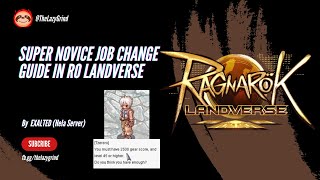 Super Novice Job Change Guide in RO Landverse