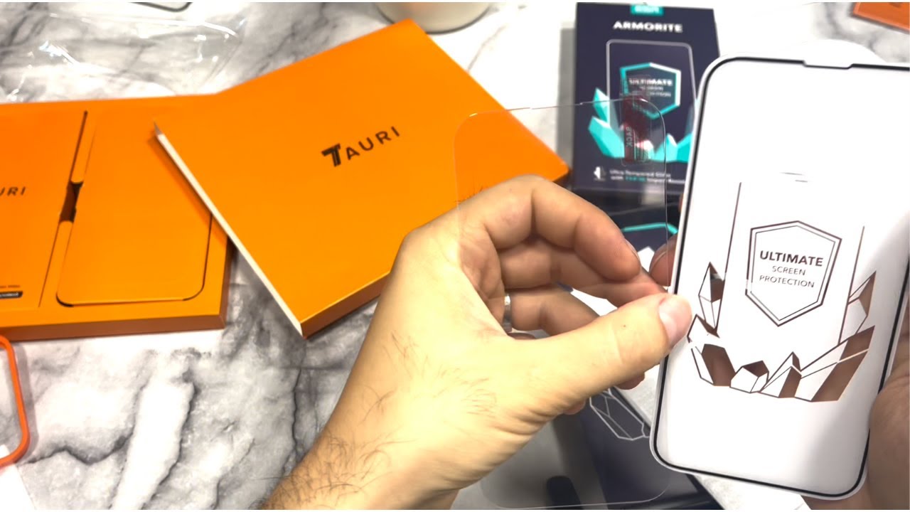 Tauri Screen Protector Guide Sticker iPhone 14 - Comparing TAURI and ESR Armorite Screen Protector - YouTube