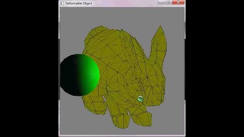 Deformable Object with Naive Mass-Spring-Damper Model