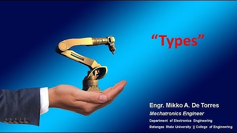 MexE 406 Robotics 1: Types