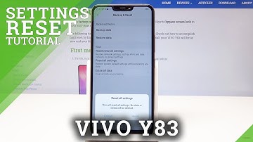 How to Reset Settings in VIVO Y83 - Restore Default Configuration