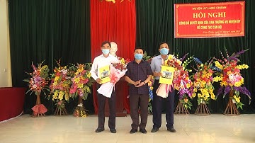 Công bố các quyết định của Ban Thường vụ Huyện ủy Lang Chánh về công tác cán bộ