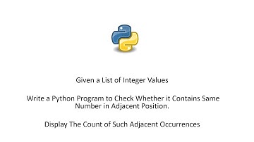 Write a Python Program to Check Whether it Contains Same Number in Adjacent Position [While Loop]
