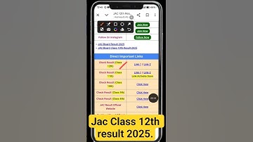 JAC Board Class 12 Result Live#shorts #treanding