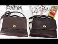 CLEANING LEATHER BAGS/PURSES | HOW I CLEAN AND RESTORE MY VINTAGE COACH COURT BAG