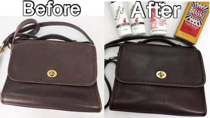 BEFORE & AFTER HANDBAG REHAB Vintage Coach Sonoma 4935 Restoration 