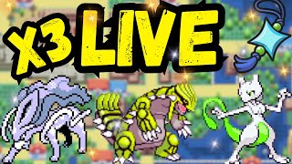 ✨ Full Odds Shiny Legend Hunts! X3 Groudon, Suicune, & Mewtwo!🍃✨