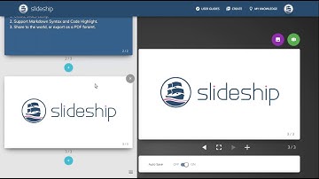 Introduction of slideship.com - Markdown based Cloud Documentation and Presentation Software