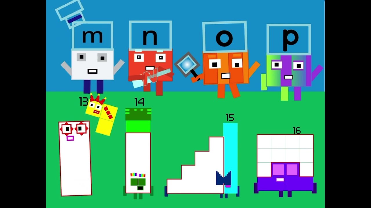 Numberblocks 13-16 Alphablocks M-P - YouTube