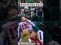 Brock Purdy hand Injury play #shorts #nfl #49ers vs #eagles #nflhighlights #playoffs