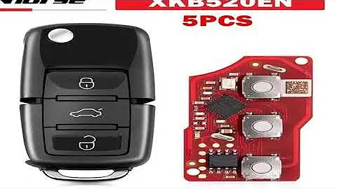 5PCS Xhorse XKB520EN Second Generation Replaced of XKB501EN Wire Remote Key for VW B5 Flip
