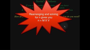 Molarity and Serial Dilutions Concept video