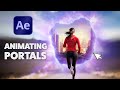 How to make epic scifi portals you can run through in after effects