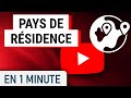 Changer votre pays de rsidence de votre chane youtube