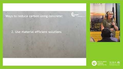 Cutting carbon using concrete with Elaine Toogood (The Concrete Centre)