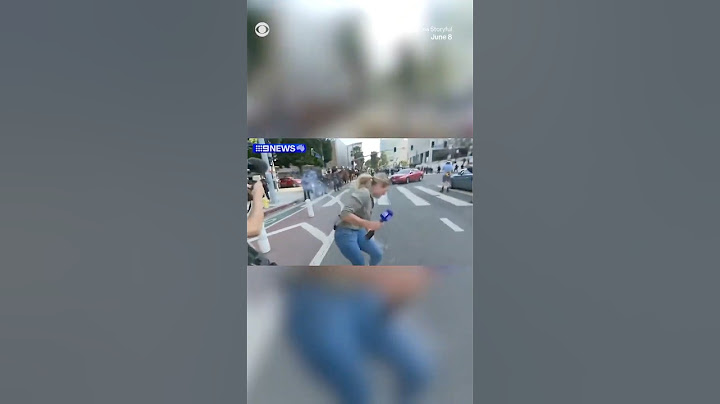 News correspondent shot with rubber bullet by police while covering L.A. protests #shorts