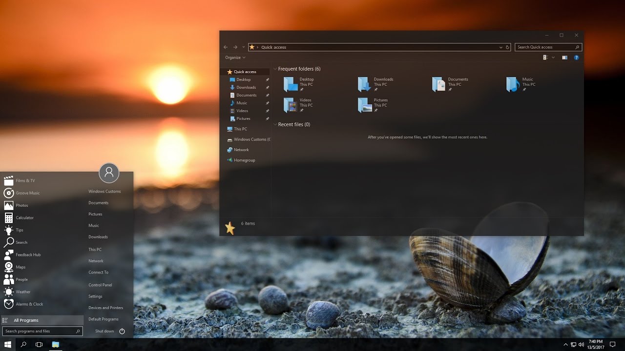 Desktop Skins For Windows 10 Ferprograms