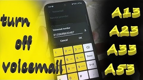 How to turn off voicemail on samsung A13 | A23 | A33 | A53 (2 ways)