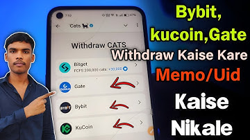 Cats Airdrop Withdrawal In Bybit, Kucoin, Gate io, | Cats Token Withdraw Kaise Kare|Cats Claim Start