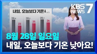 [날씨] 내일(29일), 오늘(28일)보다 기온 낮아요…