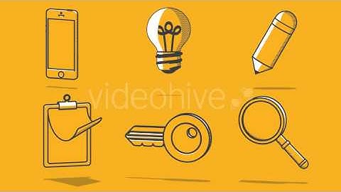 3D Duotone Icons and Elements   Motion Graphic