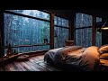 Sounds Rain and Thunder on Window ⛈ Beat Insomnia, Deep Sleep, Relax, Focus, Relieve Fatigue