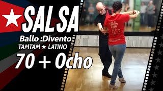 SALSA, 70 + Ocho, spiegazione, Luca e Angelica [Ballo Divento Tamtam Latino]