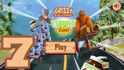 Grizzy and the Lemmings Yummy Run - Gameplay Walkthrough part 7 (Android/IOS)