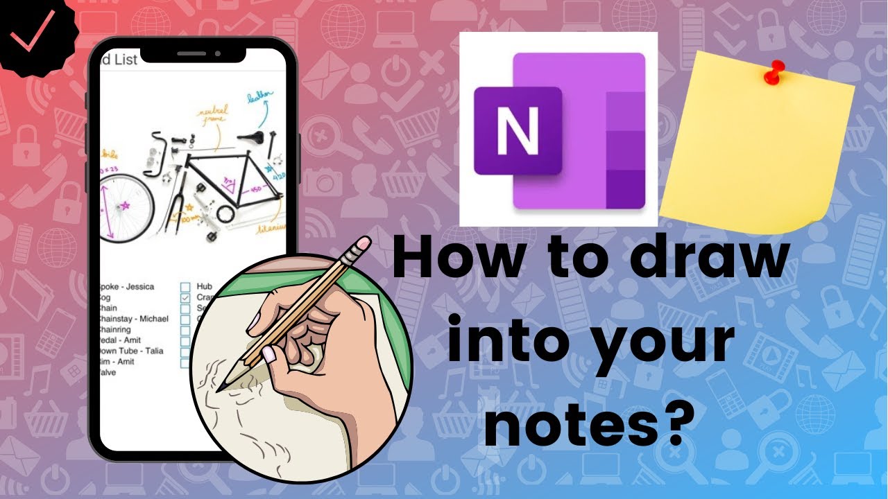 How to draw into your notes on Microsoft OneNote? YouTube