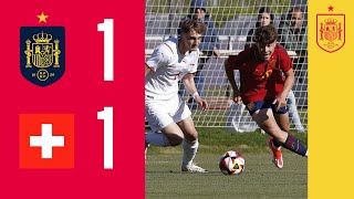 RESUMEN | España 1-1 Suiza | Partido Internacional Amistoso sub-18 | 🔴 SEFUTBOL