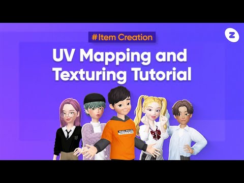 [ZEPETO] #ItemCreation UV Mapping and Texturing Tutorial