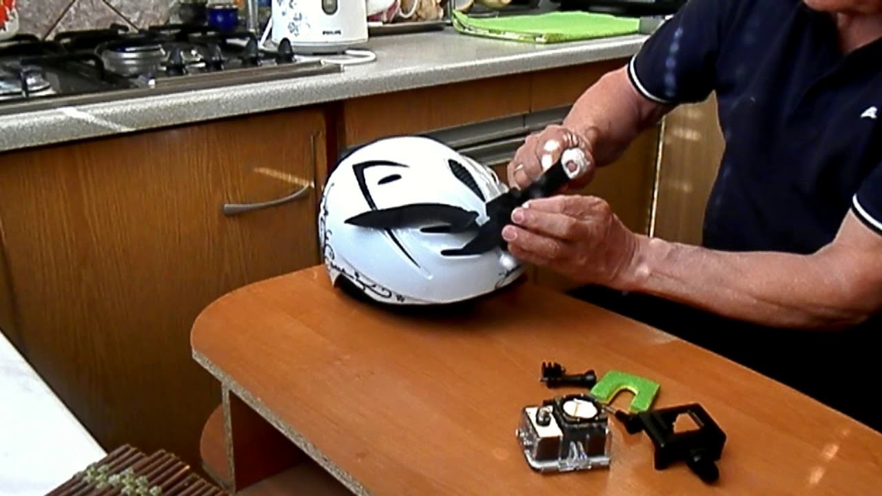 Установка видеокамеры на горнолыжном шлеме - YouTube