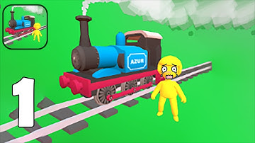 Rail Lands - Part 1 Stickman Idle Rail Land Manager - Gameplay Walkthrough(iOS, Android Gameplay)