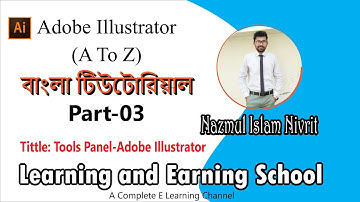 3. Tools Panel- Adobe Illustrator | Graphics Design | Adobe Illustrator | Bangla Tutorial || A to  Z