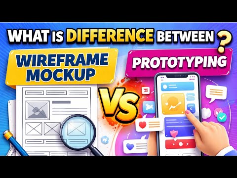 Wireframe vs Mockup vs Prototype 🤯 | UI/UX Design Difference Explained #knowledge #design #ai #job 
