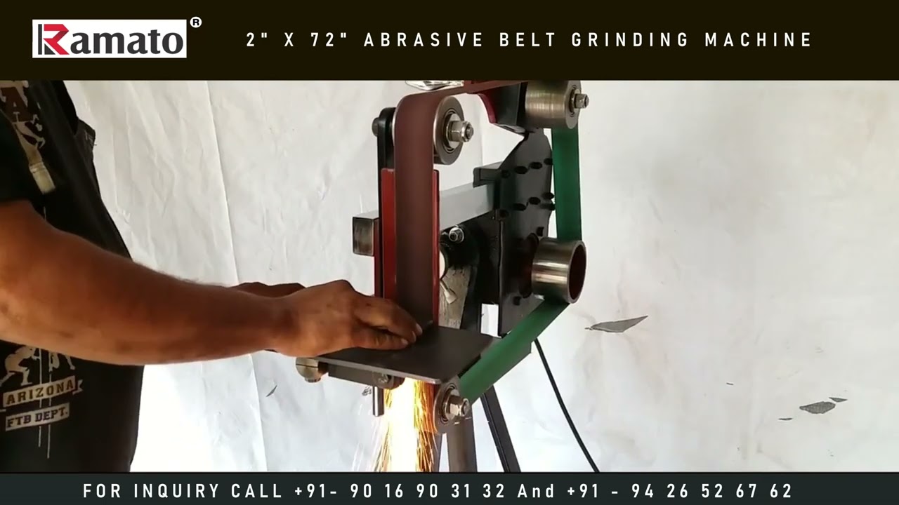 🔥 Ramato 2x72 Abrasive Belt Grinder Machine | Belt Grinding Machines | Rajlaxmi Machine Tools ⚙️💥