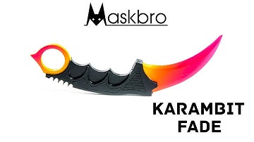 Wooden knife MASKBRO Karambit Fade 13-129-1