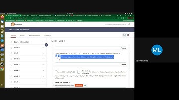 MLF Final revision session Quiz 1