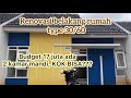 Renovasi belakang rumah type 30/60 budget 17 juta | kamar mandi jadi ada 2 ? KOK BISA???