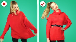 FIX IT ! 12 Girl Fashion Hacks & DIY Clothes to Upgrade Old Wardrobe by Crafty Panda