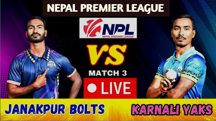 JANAKPUR BOLTS VS KARNALI YAKS || Siddhartha Bank Nepal Premier League Powered by Ncell || #npl